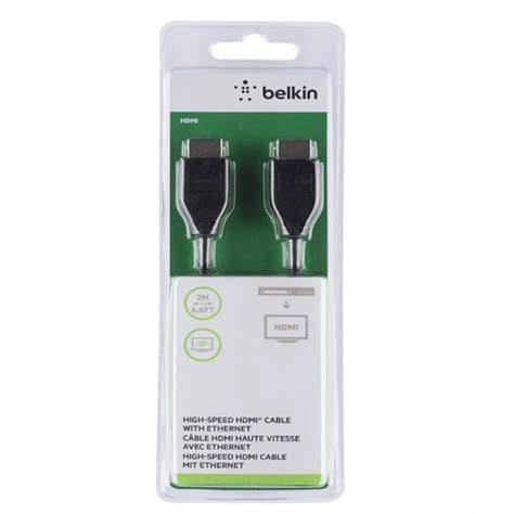 Кабель Belkin HDMI (AM/AM) High Speed 2m Black (F3Y020BT2M)