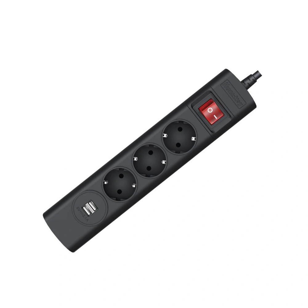 Сетевой фильтр Huntkey SGA407 3 розетки 2xUSB 1,5m (10A)